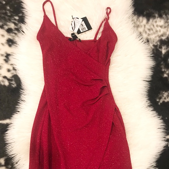 SOLD!!!!!!!!!Sexy Sparkly Red Dress - Picture 2 of 5